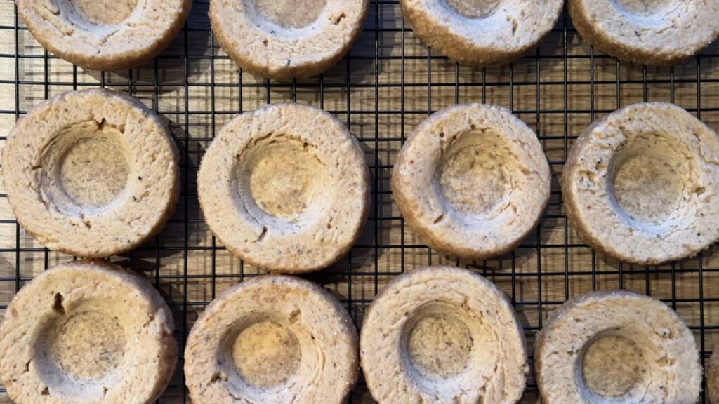 Cookies on wire rack