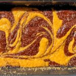 Pumpkin bread in pan