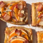 Pastries on baking sheet